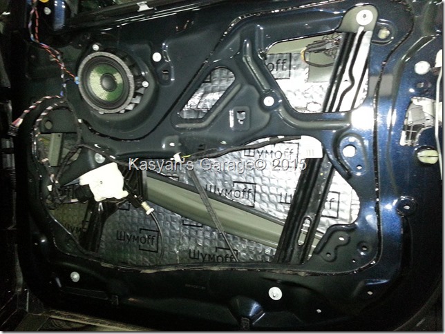 Шумоизоляция дверей BMW X5 F15 M50D